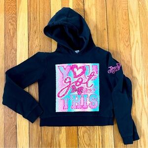 Viacom Nickelodeon Girls Size 9/10 cropped hoodie JoJo Siwa
